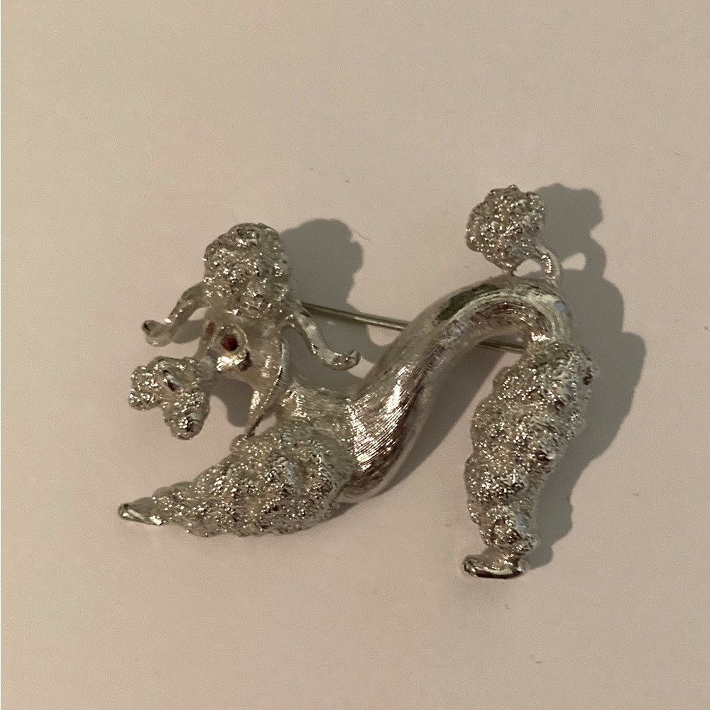 Vintage Monet Poodle Pin